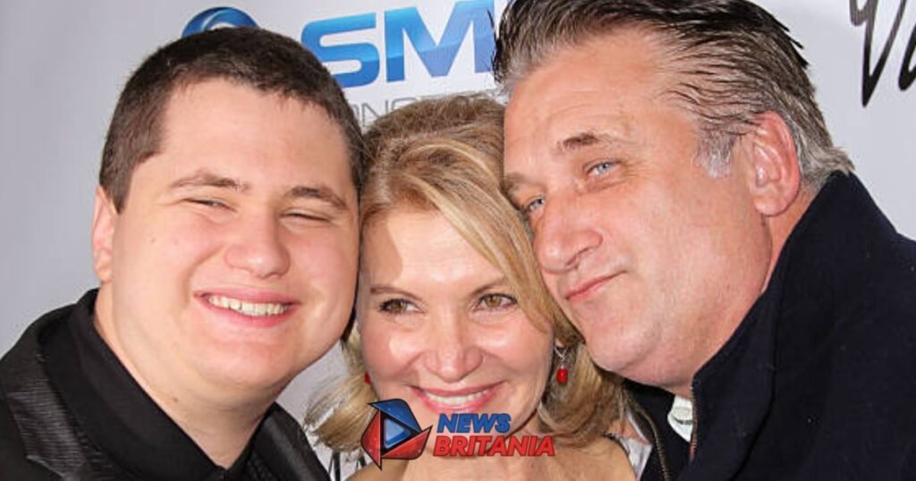 Atticus Baldwin with parents Isabella Hofmann and Daniel Baldwin