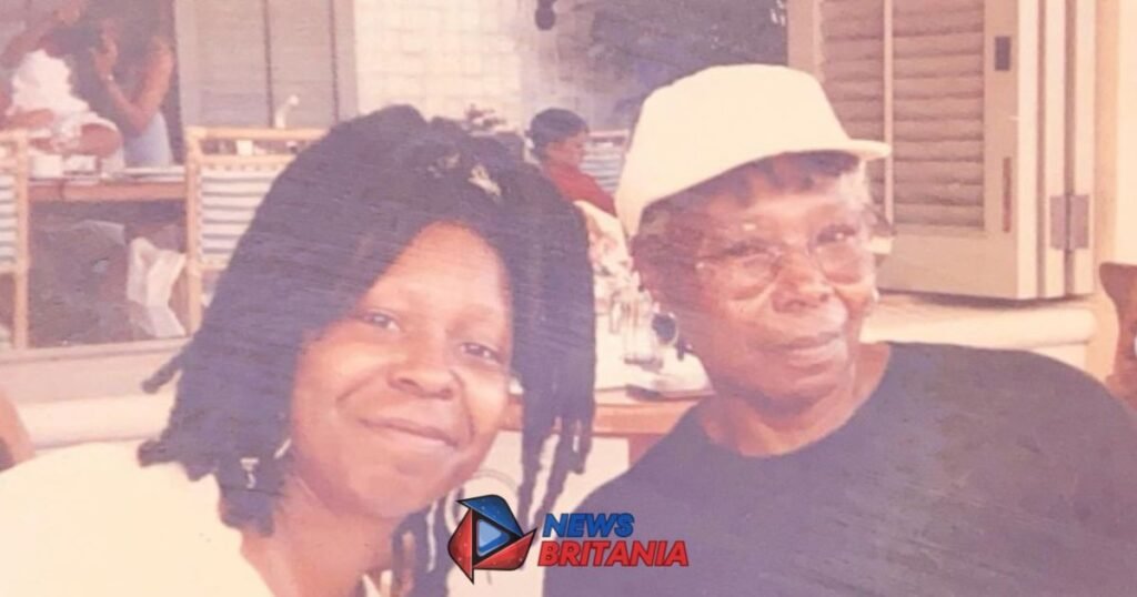 Emma Harris with Whoopi Goldberg