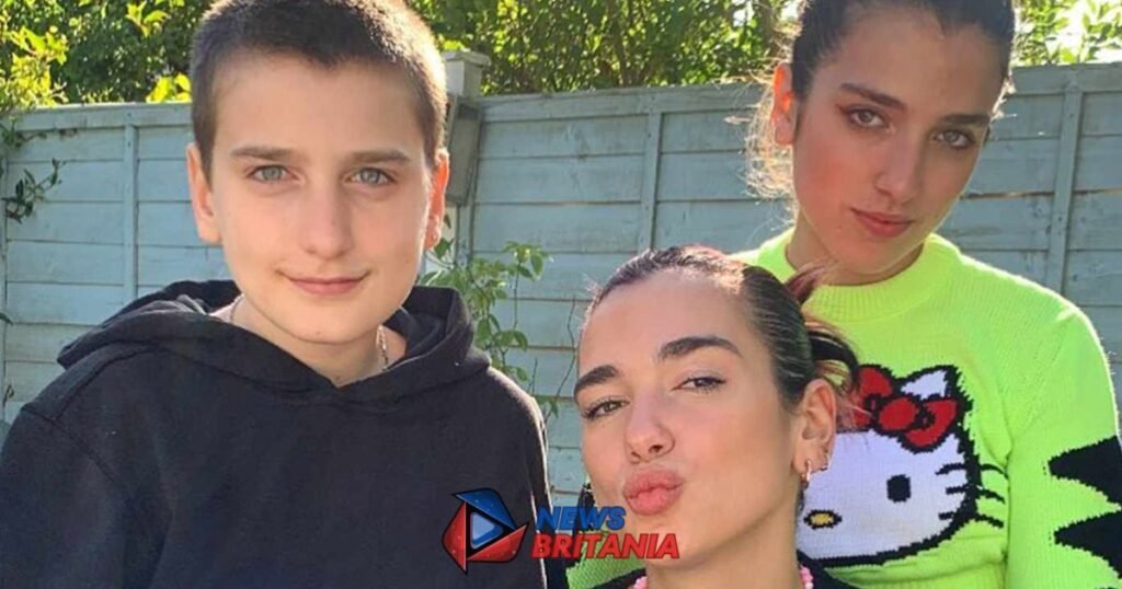 Gjin Lipa with famous sisters include dua lipa