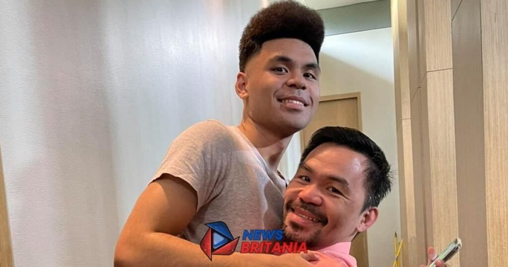 Michael Pacquiao with Manny Pacquiao