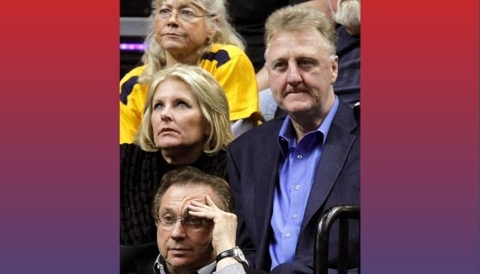 Dinah Mattingly with Larry Bird