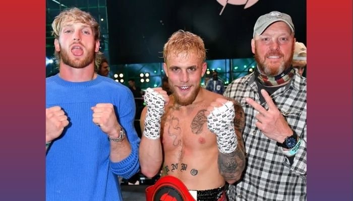 Gregory Allan Paul with Logan Paul and Jake Paul