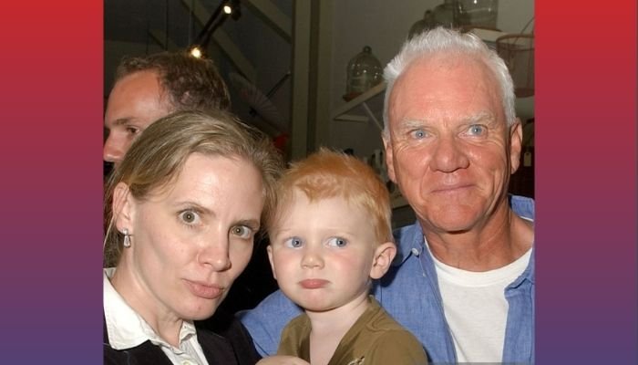 Malcolm McDowell, wife Kelley Kuhr and Beckett McDowell
