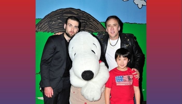 Nicholas Cage with sons Weston and Kal-El Cage