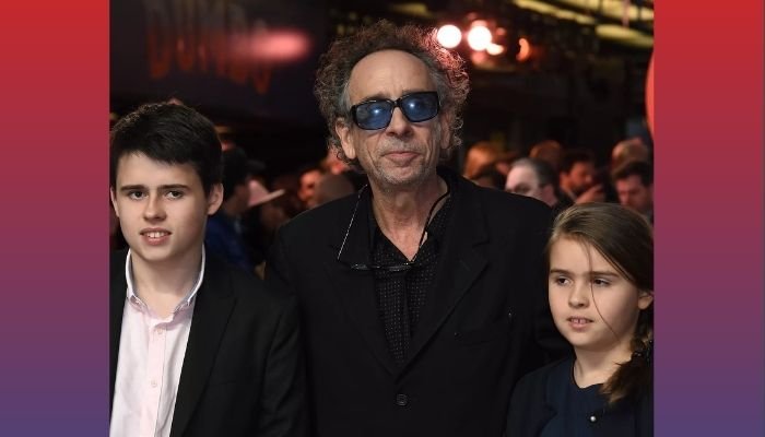 Tim Burton, with Billy Burton and Nell Burton