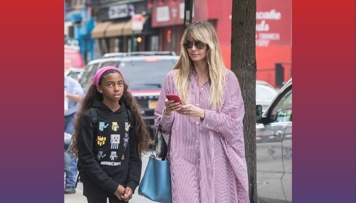 Heidi Klum and Lou Sulola Samuel