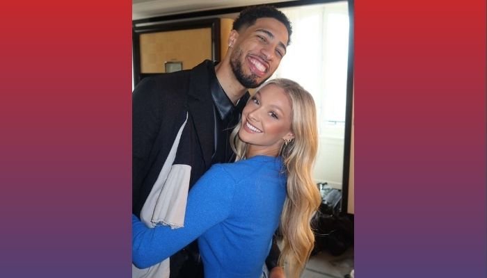 Jade Jones with fiancé Tyrese Haliburton