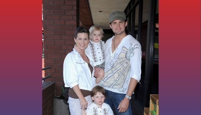 Julianne Morris Polaha, Micah Polaha, Caleb Polaha and Kristoffer Polaha