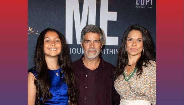Mariana Morales, Esai Morales and Elvimar Silva