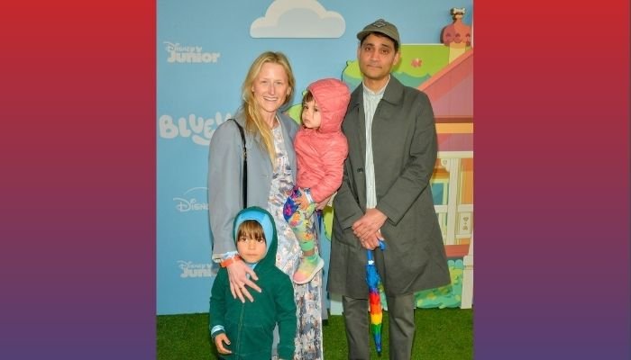Mehar Sethi, Mamie Gummer and children, Peter Seth, Mary Sethi