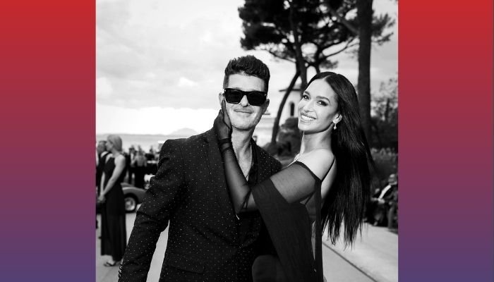 Robin Thicke and April Love Geary