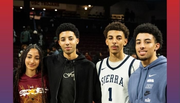 Sophia Pippen, Preston Pippen, Justin Pippen and Scotty Pippen Jr 