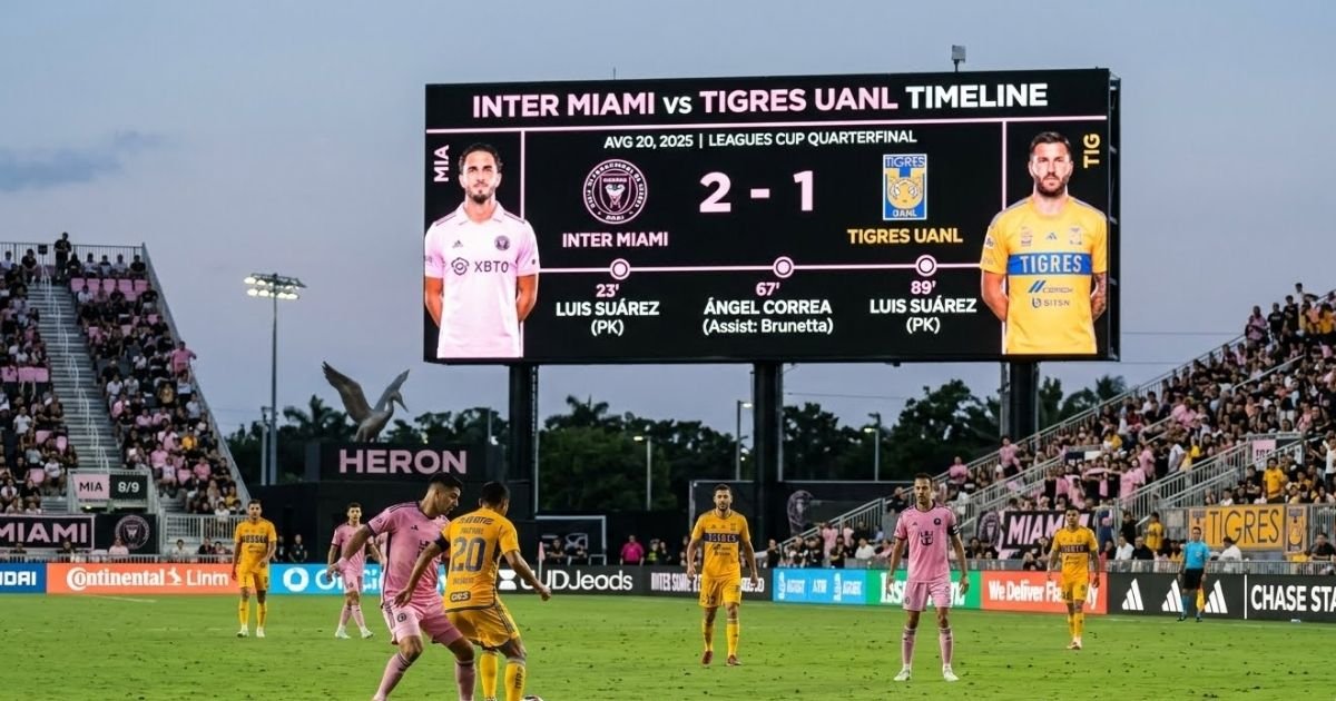 Inter Miami vs Tigres UANL Timeline