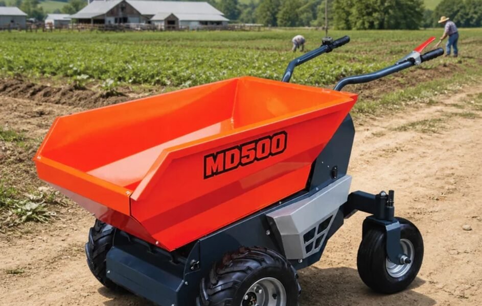Wheeled Dumper: Efficient Material Transport for Construction and Landscaping