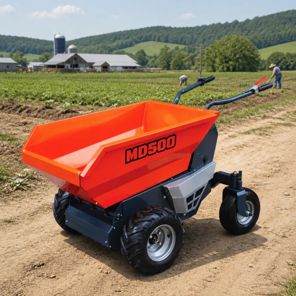 Wheeled Dumper: Efficient Material Transport for Construction and Landscaping