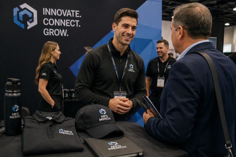 Tips for Executives: Leveraging MFG Merch Corporate Textile Embellishment for Upcoming Trade Shows