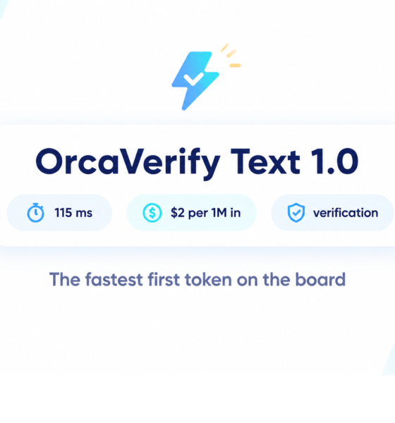 OrcaVerify Text 1.0: The 115-Millisecond Answer, Fastest in This Cluster